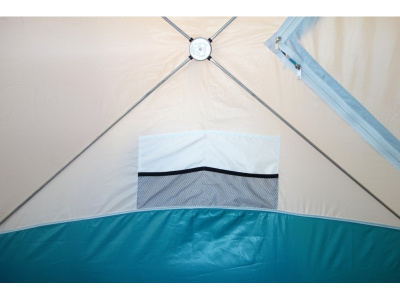 Всесезонная палатка Призма Шелтерс 185*185 (1-сл) (бело-зелёный)