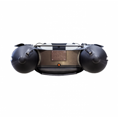 Лодка ПВХ Ривьера Компакт 2900 НДНД "Комби" светло-серый/черный