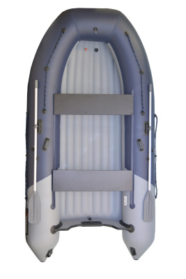 Лодка Grouper GR 375W (кокпит 92 см) НДНД (серо - красный) модель 2026 г
