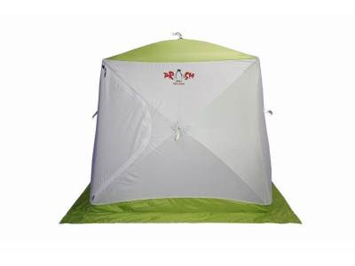 Походная баня Пингвин Призма Премиум (1-сл) 215*215 cm Композит (бело-зеленый)