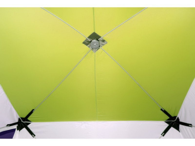 Походная баня Пингвин Призма Премиум (1-сл) 215*215 cm Композит (бело-зеленый)