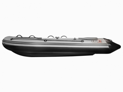 Надувная ПВХ лодка X-River Grace Wind 380 НДНД (красно - серый , серая фурнитура)