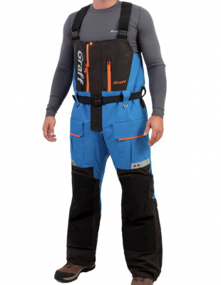 Костюм рыболовный Graff (поплавок -15°С) (215ОВ-3 черно-голубой) размер XL (182-188)