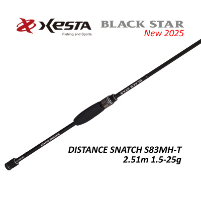 Спиннинг Xesta Black Star Distance Snatch S83MH-T 2.51m 1.5-25gr