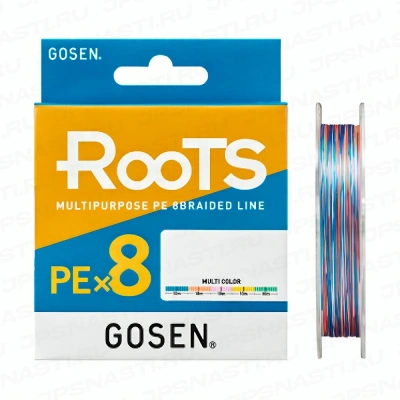 Шнур Gosen RooTS PE x8 200m #1 20lb / 9.1kg