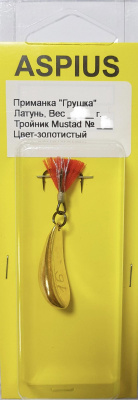 Блесна Aspius Грушка 10gr (золотая)