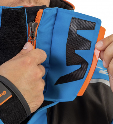 Костюм рыболовный Graff (поплавок -15°С) (215ОВ-3 черно-голубой) размер XL (176-182)