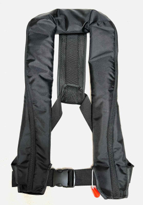 Самонадувающийся спасательный жилет Dresea (чёрный) Баллон и таблетка в комплекте