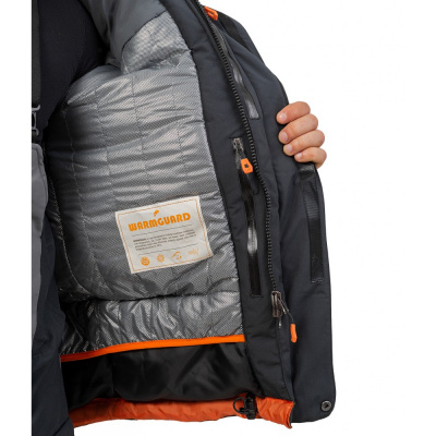 Костюм рыболовный Graff зимний -50°С (218ОВ черно-серый) размер XXXL (182-188)