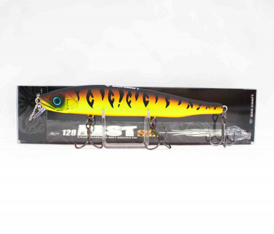 Воблер GAN CRAFT Ayuja 128 REST-SL #INT-04 Matte Red Tiger (СЪЁМНАЯ ЛОПАТА)