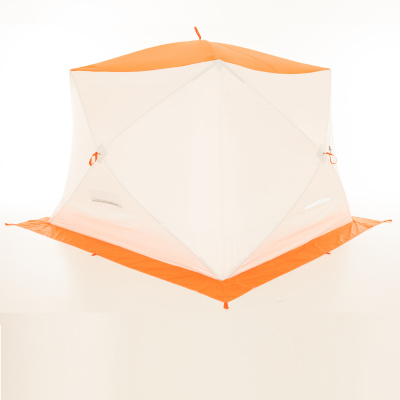 Зимняя палатка Пингвин Mr. Fisher Лонг 250 MAX Термо (3-сл) 250*225 (бело-оранжевый)