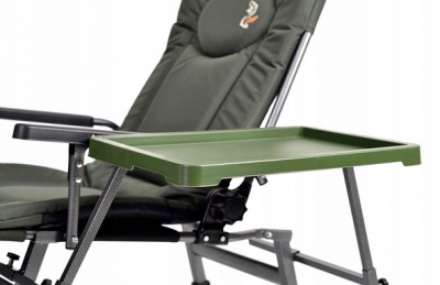Кресло карповое складное Elektrostatyk с подлокотниками и столиком F5R ST/P