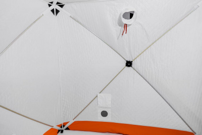 Палатка для зимней рыбалки Кедр Куб-2 (1.9*1.9/1.8м) Трёхслойная (Утеплённая)