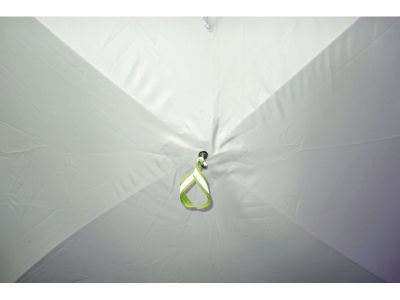 Походная баня Пингвин Призма Премиум (1-сл) 215*215 cm Композит (бело-зеленый)