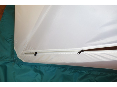 Всесезонная палатка Призма Шелтерс (2-сл) 185*185 (бело-зеленый)