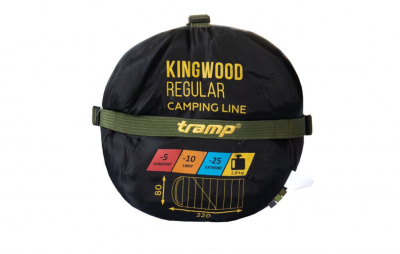 Спальный мешок одеяло Tramp Kingwood Regular (правый) 220*80 см (-25°C)