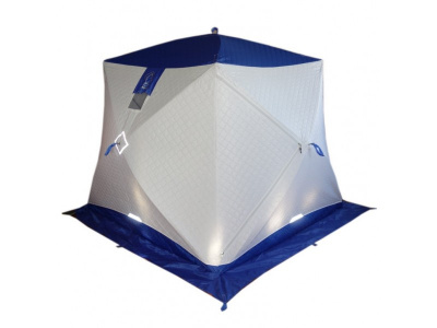 Зимняя палатка Призма Термолайт 185*185 Композит (3-сл) (бело-оранжевый)