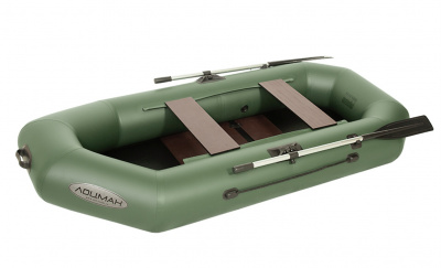 Лодка гребная Лоцман С-260 РС (зелёный)
