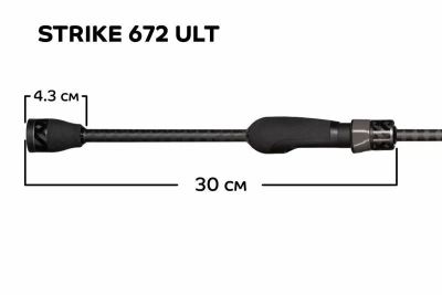 Спиннинг Crazy Fish CF Strike 672ULT 2.05m 1.5-7gr