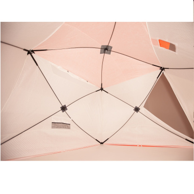 Зимняя палатка Пингвин Mr. Fisher Лонг 250 MAX Термо (3-сл) 250*225 (бело-оранжевый)