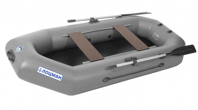 Лодка гребная под мотор Лоцман Стандарт 260 (серый)