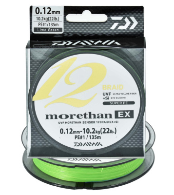 Шнур PE Daiwa Morethan 12 Braid 150m #0.8 16Lb